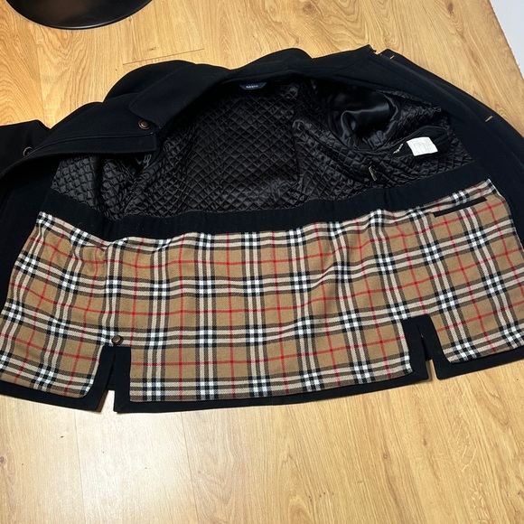 Burberry Men’s XL Wool Nylon Cashmere Zip and Button Car Coat Made in Italy - Picture 12 of 16